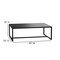 Flash Furniture Black Steel Coffee Table for Indoor or Outdoor Use XU-T6R60USO-1T-BK-GG - alternate 3